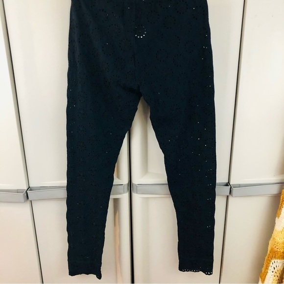 NWOT Johnny Was black Stretch Cotton Eyelet Leggings Black XS cottage core emo - Picture 13 of 13